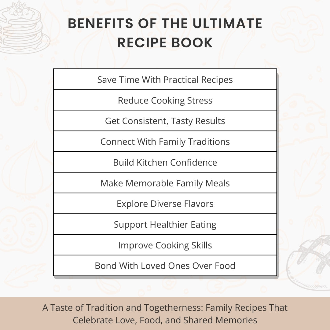 The Ultimate Recipe Book Template β Create Your Family Cookbook with Love
