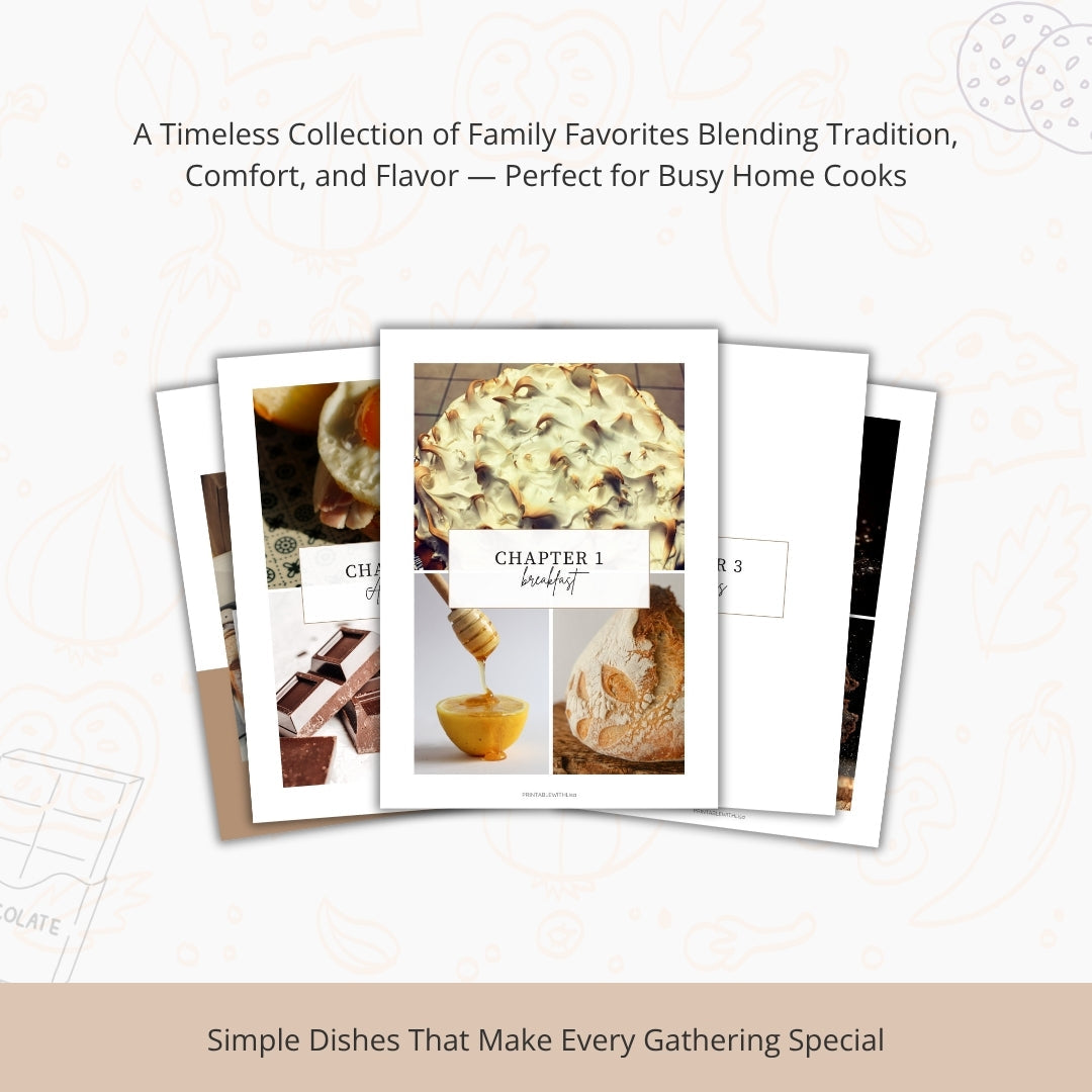 The Ultimate Recipe Book Template β Create Your Family Cookbook with Love