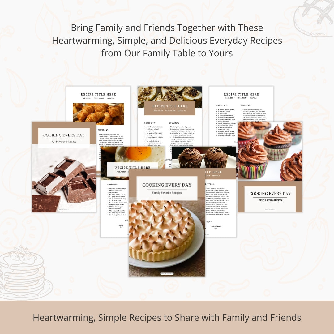 The Ultimate Recipe Book Template β Create Your Family Cookbook with Love