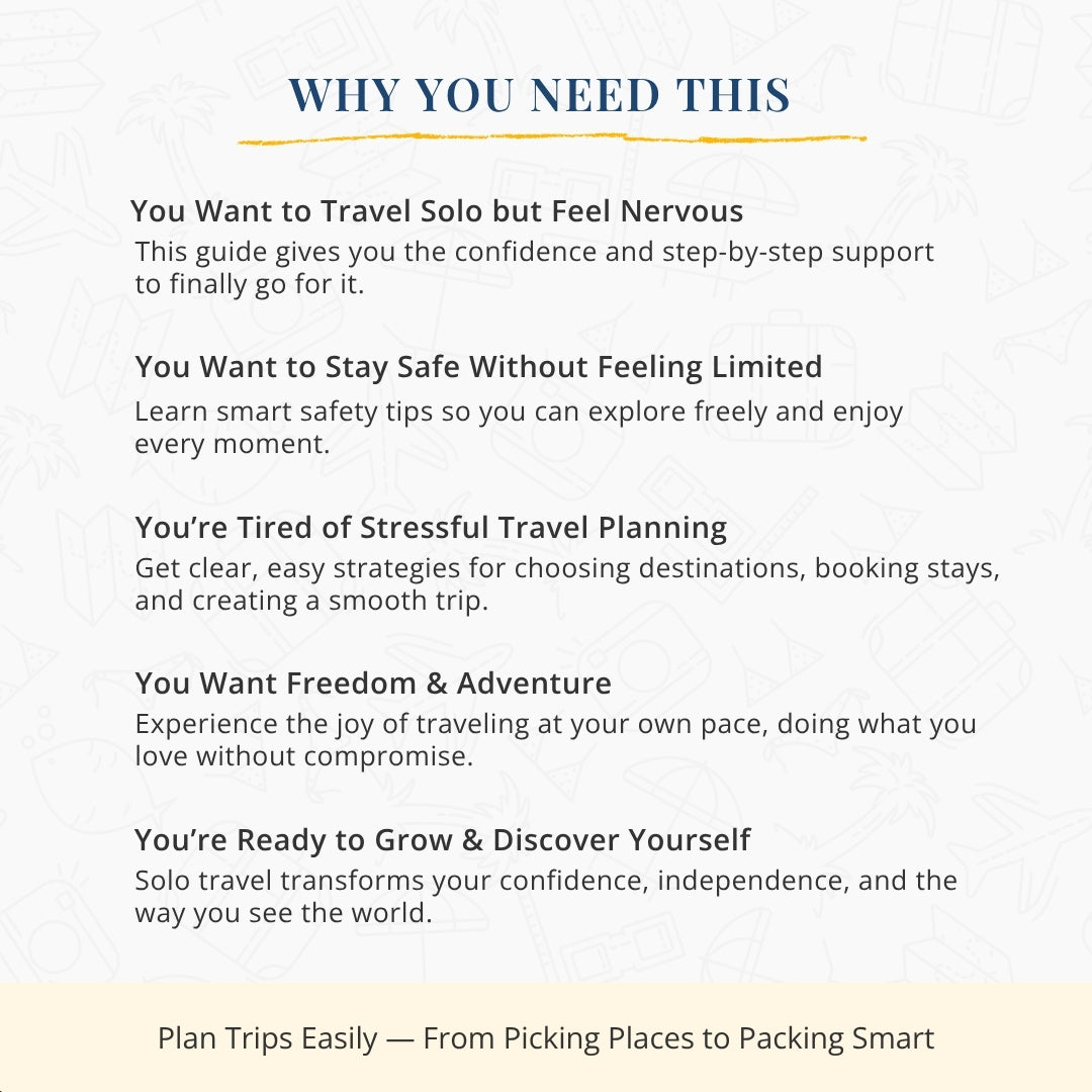 Solo Female Travel Guide β Empowerment, Safety, & Confidence on Your Journey
