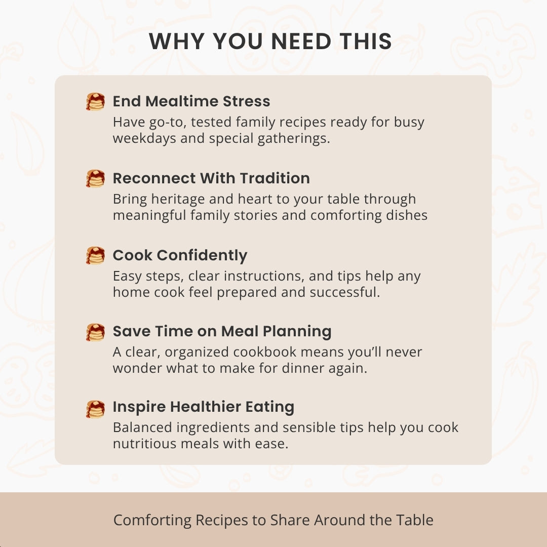 The Ultimate Recipe Book Template β Create Your Family Cookbook with Love