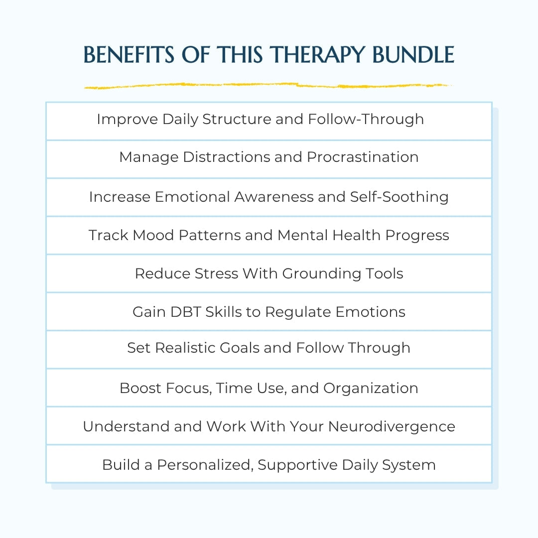 Adult Focus & Emotional Clarity Bundle – Plan, Regulate & Thrive